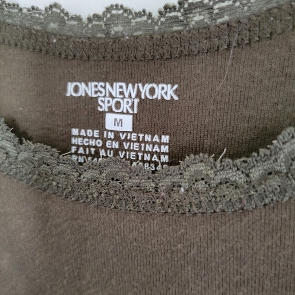 Jones Of New York 2 Pieces Matching T Shirt & Blouse Medium - Picture 6 of 10